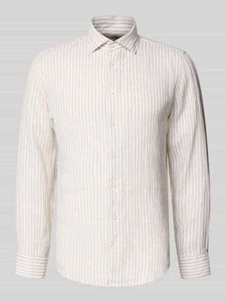 Seidensticker Slim Fit Business-Hemd mit Kentkragen in Sand, Gr&ouml;&szlig;e 38