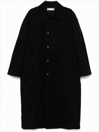 Our Legacy Long Structured Our Legacy Coat With Classic Collar And Button Closure
