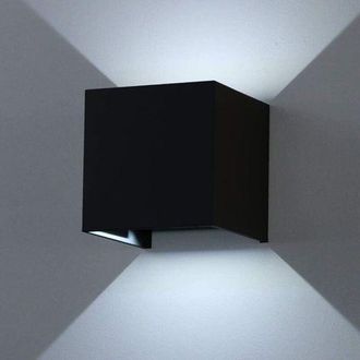 OEM Aplique De Pared Led Para Exteriores De 12 W - Blanco Fr&iacute;o 6000 K - Blanco C&aacute;lido - Aplique De Pared Moderno Para Interiores, Resistente Al Agua Ip65,