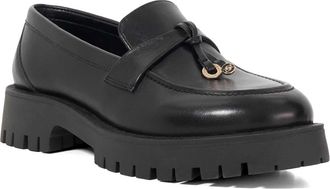 Dune London Ladies GARRETTS Chunky Loafers Size UK 6 Flat Heel Black