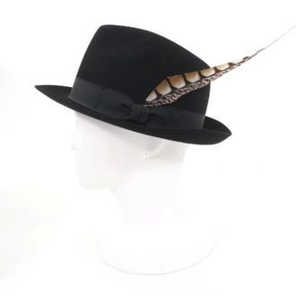 Ralph Lauren Pre-owned Katoenen Hoed - Dames - Pre-owned - Zwart - Maat: ONE Size Katoen