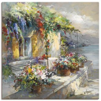 Artland Leinwandbild »Veranda am See« Garten 1 Stk. tlg. auf Keilrahmen gespannt