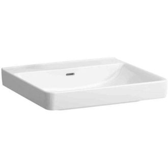 Laufen Laufen - Lavabo Pro Liberty 600 X 550 Mm, Sin Barreras Sin Orificio Para Grifer&iacute;a, Con Rebosadero Blanco