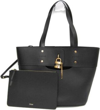 Chlo&eacute; Pre-owned Leren Schoudertas - Dames - Vintage Shopper - Zwart - ONE Size - Leer - Vintage