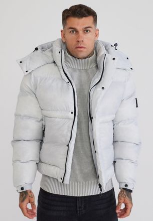 Siksilk Chaqueta Acolchada Gris para Hombre XXL