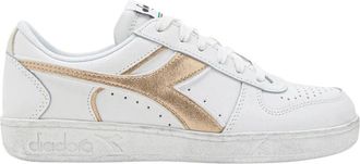 Diadora Vintage Low Metal Basketball Schoenen - Dames - Sneakers - Wit - 37 EU - Leer - Schoenen