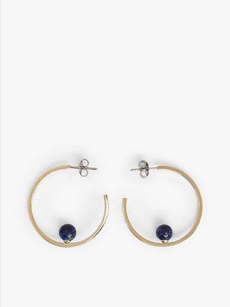 Tommy Hilfiger Pendientes de aro chapados en oro