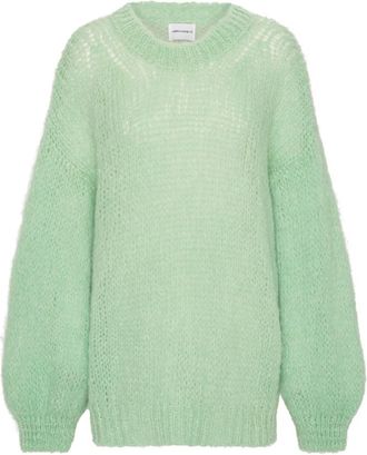Americandreams Pepper Ronde Hals Pullover - Dames - Ronde hals truien - Groen - ONE Size - Wol - Truien & Vesten