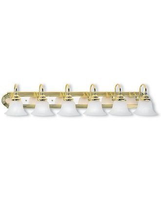 Livex Lighting Livex Belmont 6-Light PB & Polished Chrome Bath-Light