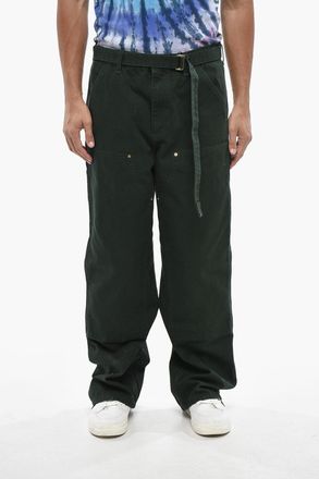 sacai CARHARTT Pantaloni Cargo in Cotone con Cintura Sacai