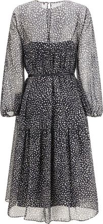 Max Mara Womens Black Silk Casual Dress
