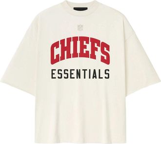 Fear of God x NFL FW25 Chiefs 90s 3/4 Sleeve Football T-Shirt Cream White 125NF252113F