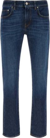 Pantaloni Torino Straight Jeans - Heren - Regular Fit Jeans - Blauw - W34 - Denim - Jeans