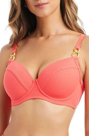 Bleu Rod Beattie Underwire Bikini Top in Crab Shack at Nordstrom, Size 34Dd