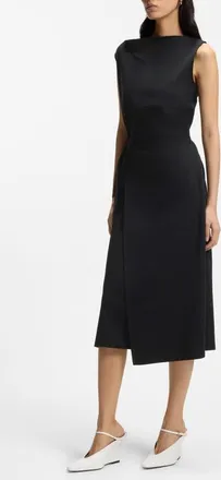 BOSS Emiaky Sleevless Midi Dress in Black at Nordstrom, Size X-Large