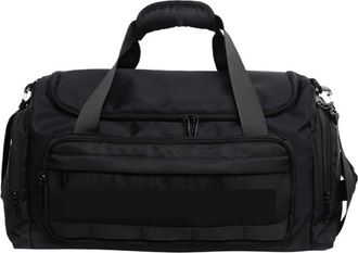 Generic Large Capacity Military Duffel Backpack Travel Bag with Shoe Compartment Resistant Gym,Compatible For Outdoor Hiking and Ca(Black)