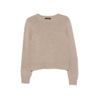 Aragona Long-sleeve Ribbed-knit Sweater