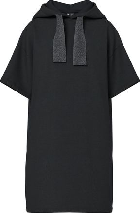 Pieces Sweatkleid PIECES PCCHILLI SUMMER 2/4 DRESS SWT NOOS UB BC, Damen, Gr. XXL, N-Gr, schwarz detail:wide lurex, Obermaterial: 50% Baumwolle, 50% Polyeste