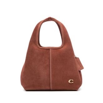 Coach Lana Logo-detail Suede Tote Bag