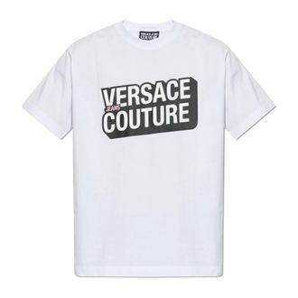 Versace Jeans Couture T-Shirts, male, White, Size: 2XL Printed T-Shirt