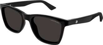 Montblanc MB0399S 001 Mens Sunglasses Black Size 55