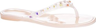 Chinese Laundry Suntan Rhinestone Jelly Sandals In Blush