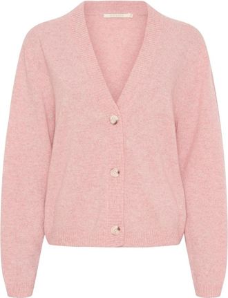 BTF-CPH Btfcph - Cashmere Cardigan 50067 - Dames - Truien - Roze - Maat: M Kasjmier