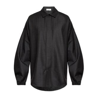 Fear of God Casual Shirts, male, Gray, Size: M Elastic Cuff Shirt