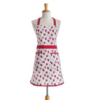 Tag Strawberries Apron Pink Cotton Everyday at Nordstrom