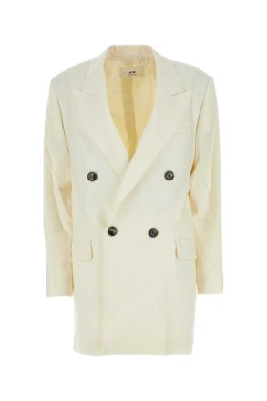 Ami Ami Ivory Wool Oversize Blazer