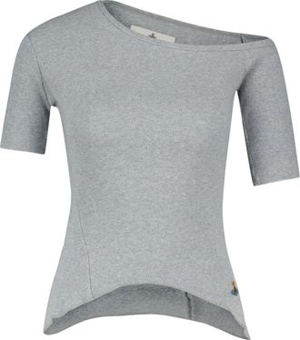 Vivienne Westwood T-shirt asimmetrica - Grigio