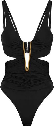 Elisabetta Franchi Draped Cut-out Bodysuit