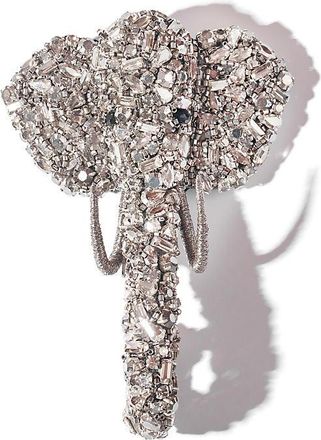 Deepa Gurnani Elephant on Ice Brooch