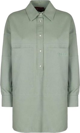 Gucci Katoenen shirtjack - Groen