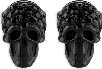 Philipp Plein Orecchini Enigma con cristalli - Nero