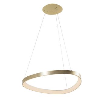 Rossini Illuminazione Lotus Sospensione A Led 60w 3000k Oro Satinato - Lampada Asimmetrica Moderna Ip20 Cri80 Dimmerabile - Rossini Group