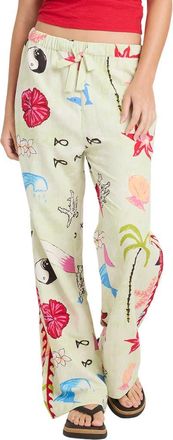 Billabong x Lottie Hall Pull-On Pants in Sunny Lime at Nordstrom, Size X-Large