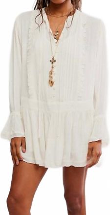 Free People Womens Haute Heirloom Mini Dress In Sugar Swizzle