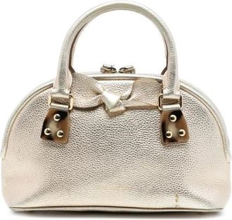 Burberry Pre-owned Handbags, female, Yellow, Size: ONE SIZE Pre-owned Bloomsbury Satchel