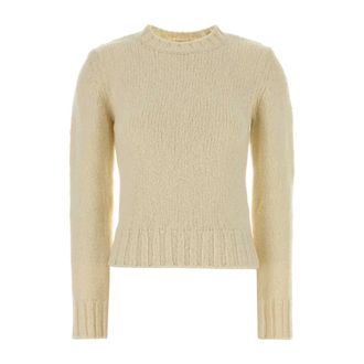 A.P.C. Court Sweater - Dames - Ronde hals truien - Wit - XS - Wol - Truien & Vesten