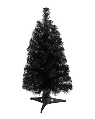 Nearly Natural 2Ft Black Artificial Christmas Tree