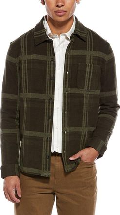 Vince Plaid Knit Shirt Jacket