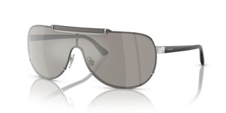 Versace Mirror Silver Shield Mens Sunglasses VE2140 10006G 140