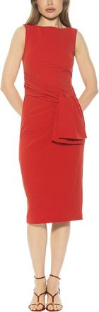 Alexia Admor Kiara Boatneck Bow Waist Sheath Dress