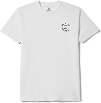 Brixton Oath V S/S Standard Cotton T-Shirt f&uuml;r Herren | wei&szlig;