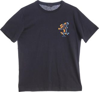 Paul Smith T-shirt Skater - Heren - T-shirts - Zwart - 2XL - Katoen - Tops