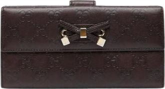 Gucci Pre-owned Wallets, female, Brown, Size: ONE SIZE Pre-owned Vintage Wallet