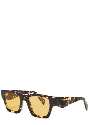 Prada Square-frame Sunglasses - Brown - One Size