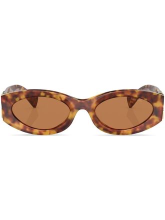 Miu Miu Eyewear Occhiali da sole cat-eye con effetto tartarugato - Verde