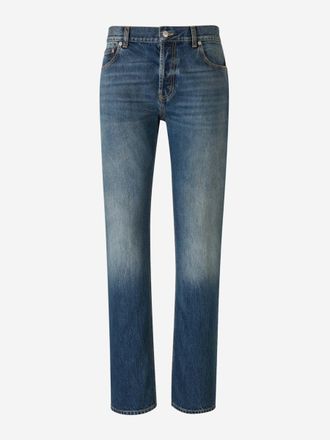 Alexander McQueen Straight Fit Logo Jeans